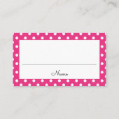 Roze & Zwart Panda Beer Baby shower Luier Raffle Informatiekaartje (Achterkant)