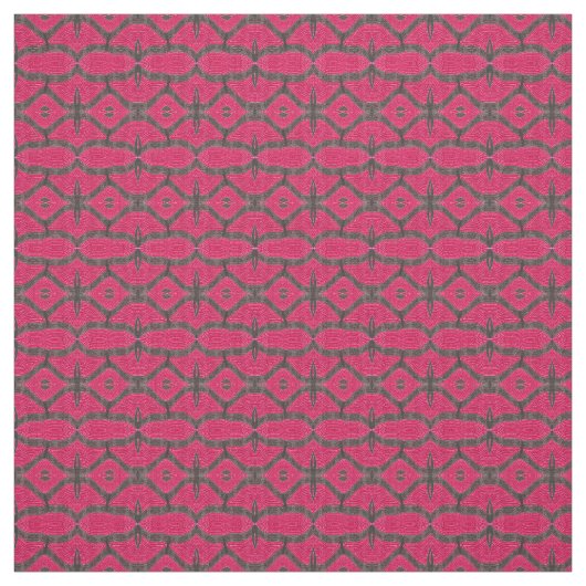  roze zwart patroon stof (Swatch)