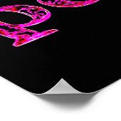 roze zwart poster (Hoek)