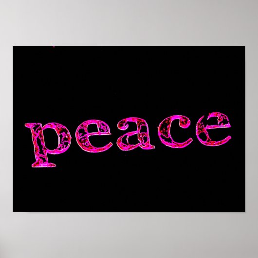roze zwart poster (Voorkant)