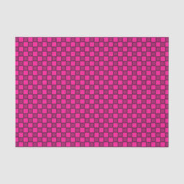 Roze Zwart Rutpatroon Tissuepapier
