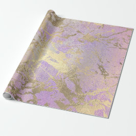 Roze zwart schilderen Amethyst Roos Gold marble Cadeaupapier