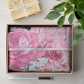 Roze & Zwart Shabby Glam Couture 5 Decoupage Papie Tissuepapier (Geschenk)