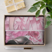 Roze & Zwart Shabby Glam Couture 7 Decoupage Papie Tissuepapier (Geschenk)