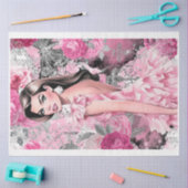 Roze & Zwart Shabby Glam Couture 7 Decoupage Papie Tissuepapier (Craft)