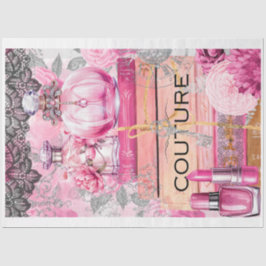Roze & Zwart Shabby Glam Couture decoupage Papier