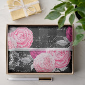 Roze & Zwart Shabby Glam Rozen 2 Decoupage Papier (Geschenk)