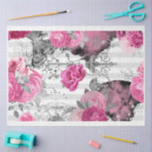 Roze & Zwart Shabby Glam Rozen Decoupage Papier (Craft)