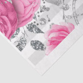 Roze & Zwart Shabby Glam Rozen Decoupage Papier (Detail)