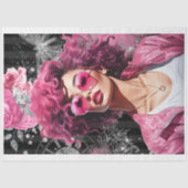 Roze & Zwart Shabby Glam SG2 Decoupage Papier (Voorkant)