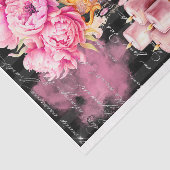 Roze & Zwart Shabby Glam Tafel Decoupage Papier (Detail)