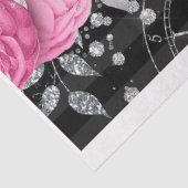 Roze & zwart Shabby Glam Tissuepapier (Detail)