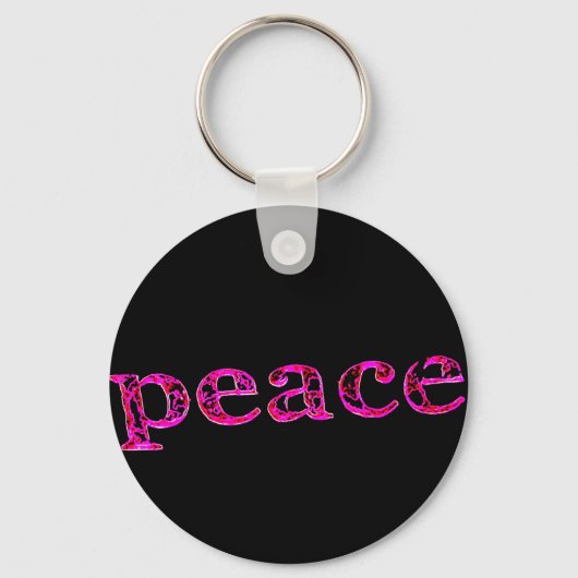 roze zwart sleutelhanger (Voorkant)