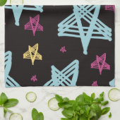 Roze zwart theedoek (Gevouwen)