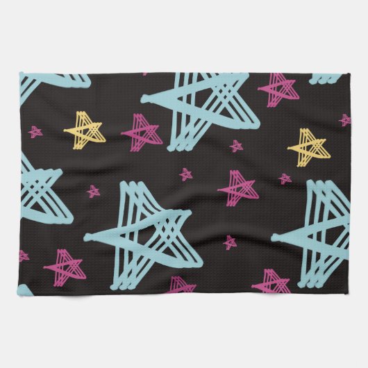 Roze zwart theedoek (Horizontaal)