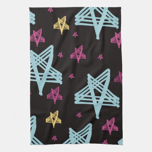 Roze zwart theedoek (Verticaal)