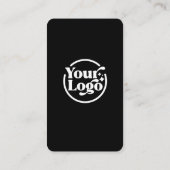 Roze Zwart Verbind Met Ons QR Code 3 Social Media Visitekaartje (Achterkant)