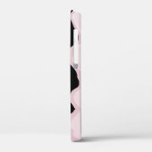 roze zwart-wit abstract Case-Mate iPhone case (Achterkant / Links)