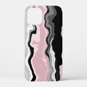 roze zwart-wit abstract Case-Mate iPhone case (Achterkant)