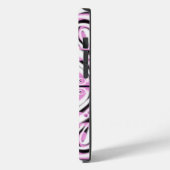 Roze zwart wit Abstract patroon Case-Mate iPhone Case (Achterkant / Links)