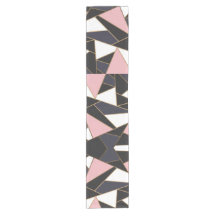 Roze Zwart Wit Abstracte Driehoeken