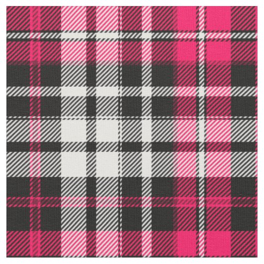 Roze Zwart Wit Gekruist Geruit Stof (Close Up)