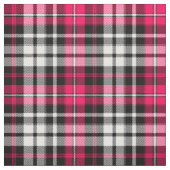 Roze Zwart Wit Gekruist Geruit Stof (Swatch)