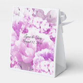 Roze zwart-wit, gemengd vul bedankdoosjes (Achterkant)