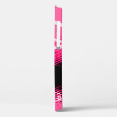 Roze zwart wit grafische dierenprint Case-Mate iPhone case (Achterkant / Links)