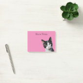 Roze Zwart Wit Kitty Kat Post-it® Notes (Kantoor)