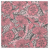  roze zwart-wit lak printpatroon stof (Swatch)