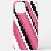 roze zwart-wit pixelkunst Case-Mate iPhone case (Achterkant)