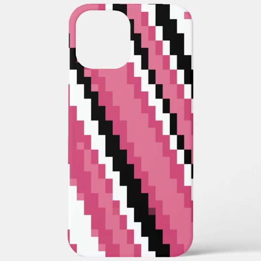 roze zwart-wit pixelkunst Case-Mate iPhone case (Achterkant)