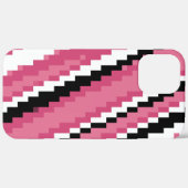 roze zwart-wit pixelkunst Case-Mate iPhone case (Achterkant / Rechts)