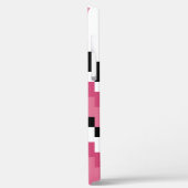 roze zwart-wit pixelkunst Case-Mate iPhone case (Achterkant / Links)