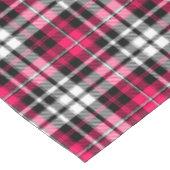 Roze Zwart Wit Plaid Schotse Ruit Tafelkleed (Gekanteld)