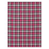 Roze Zwart Wit Plaid Schotse Ruit Tafelkleed (Voorkant)