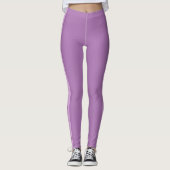 Roze zwart-wit, verticale band leggings (Voorkant)