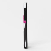 Roze, zwart, wit Zebra gestreept iPhone 5 Hoesje (Achterkant/links)