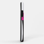 Roze, zwart, wit Zebra gestreept iPhone 5 Hoesje (Achterkant/rechts)