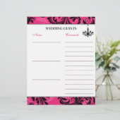 Roze zwart-witluhandelaarstboek (Staand voorkant)