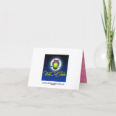 Roze Zwart Witte Bloemige Damast Bedankkaart (Achterkant)