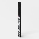 Roze, zwart, witte Damask iPhone 5 Hoesje (Achterkant/links)