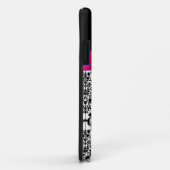 Roze, zwart, witte Damask iPhone 5 Hoesje (Achterkant/rechts)