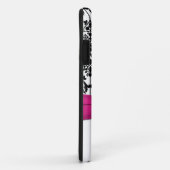 Roze, zwart, witte Damask iPhone 5 Hoesje (Achterkant/rechts)