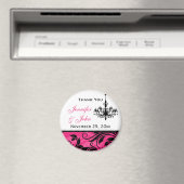 Roze Zwart Witte Kroonluchter Trouw Favoriet Magne Magneet (Insitu (Vaatwasser))
