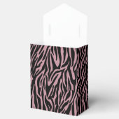 Roze Zwart Zebra Print Bedankdoosjes (Geopend)