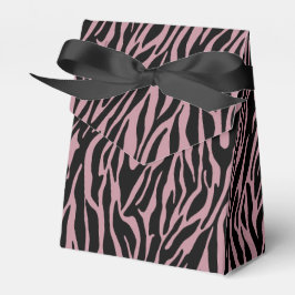 Roze Zwart Zebra Print Bedankdoosjes