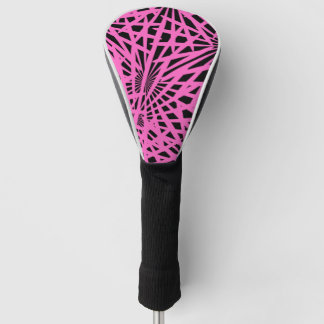 roze zwartanista bloem golfheadcover