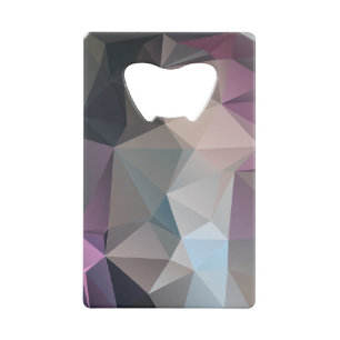 Roze zwarte Abstracte Geometrische piramide Kunst Creditkaart Flessenopener